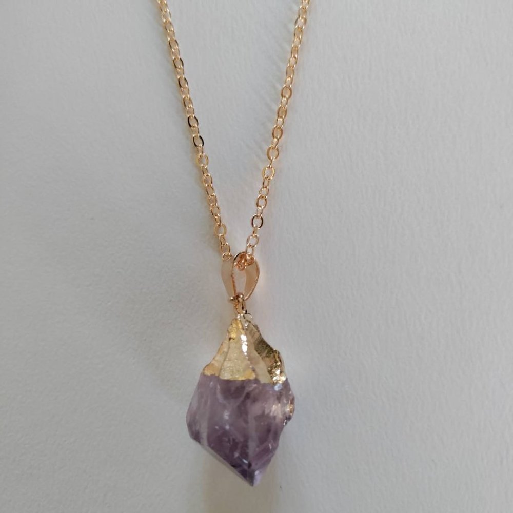 Amethyst Natural Stone Necklace